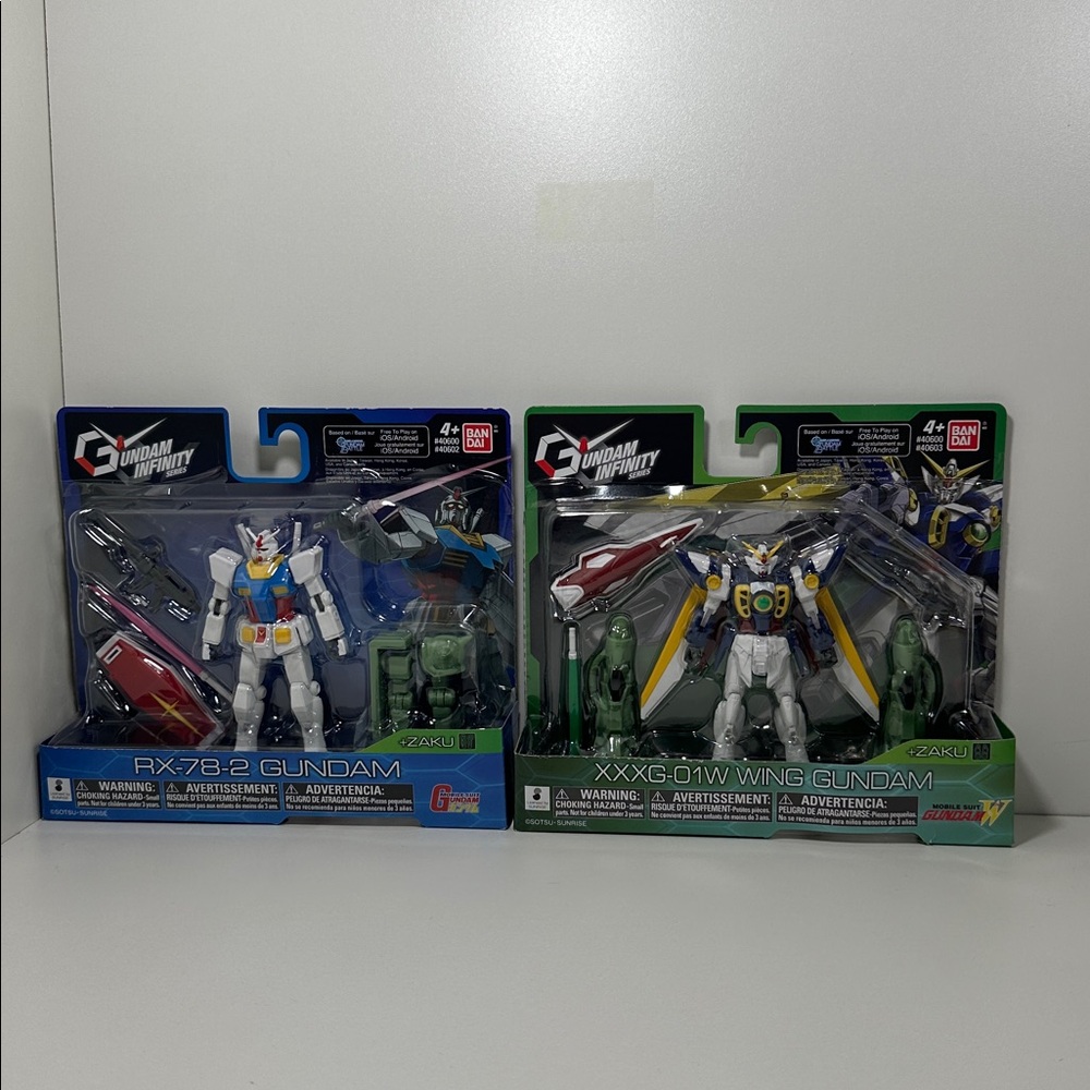Mobile Suit Gundam Infinity RX-78-2 & XXXG-01W Action Figure 2022 bundle of 2